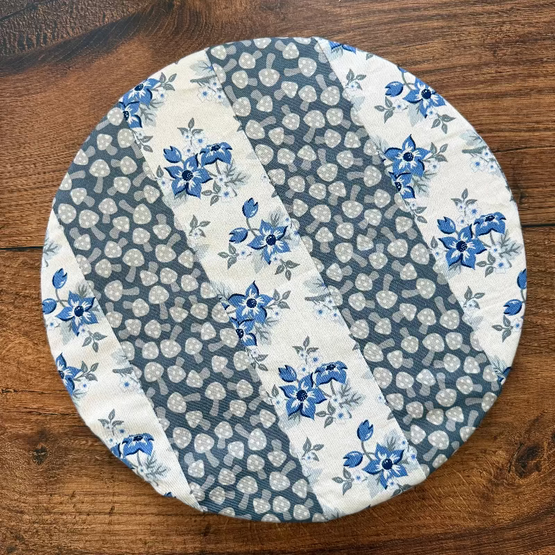 Medium cotton bowl & banneton cover — reusable, plastic-free, Five Oaks Farm