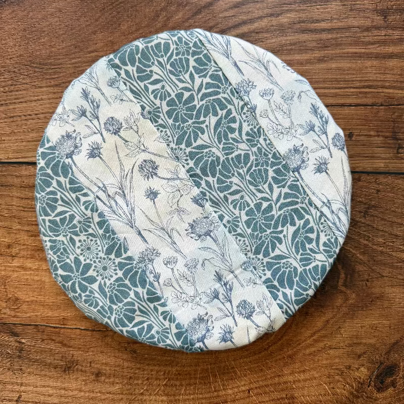 Handmade cotton bowl cover by Five Oaks Farm — reusable, plastic-free
