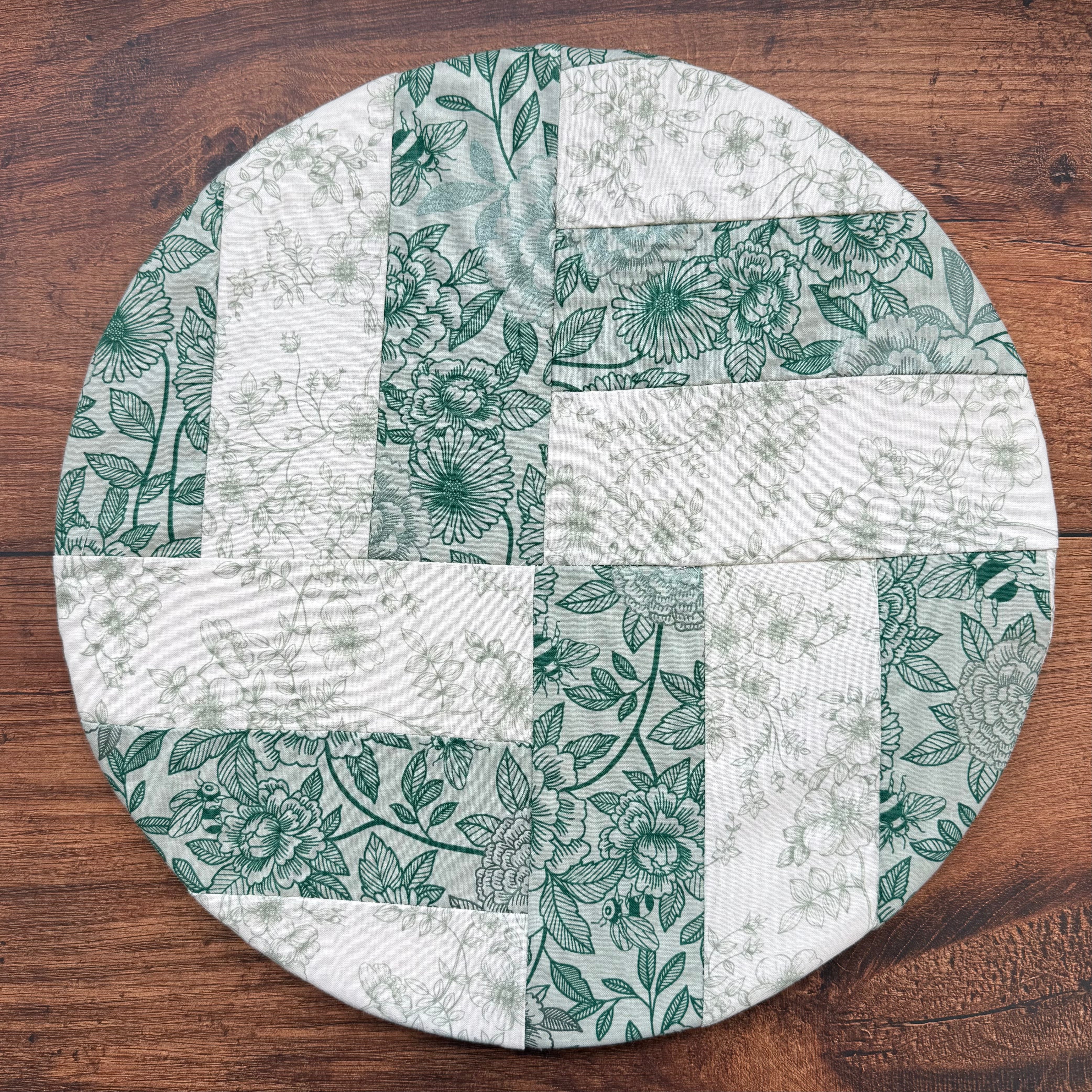 Large cotton bowl cover by Five Oaks Farm — reusable, plastic-free
