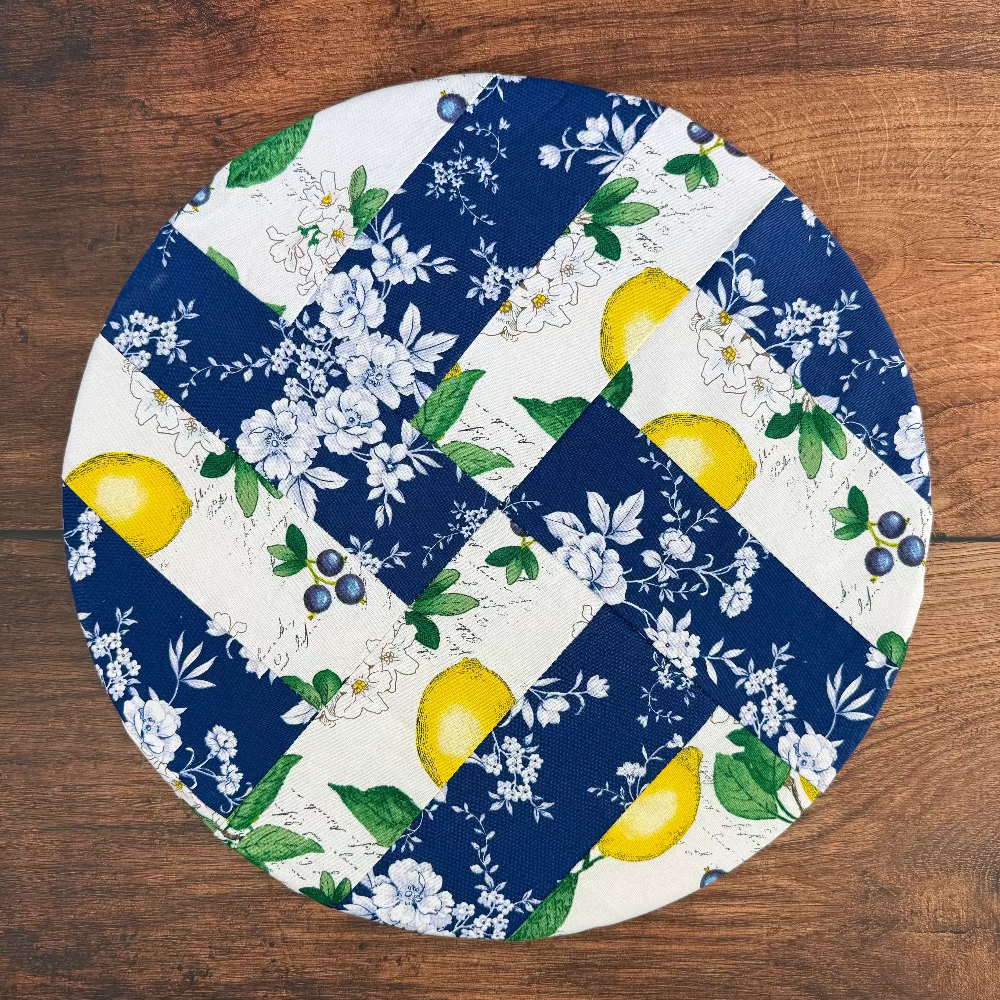 Large cotton bowl cover by Five Oaks Farm — reusable, plastic-free