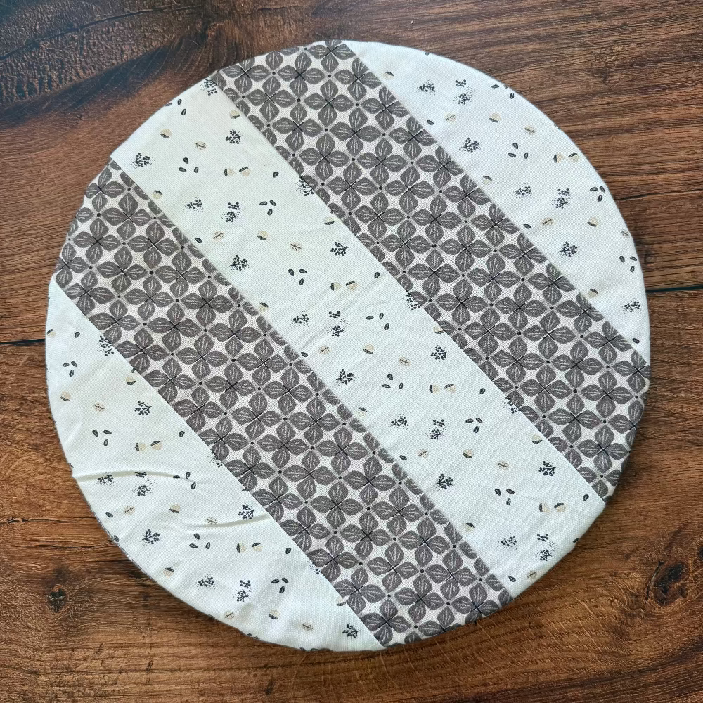 Medium cotton bowl & banneton cover — reusable, plastic-free, Five Oaks Farm