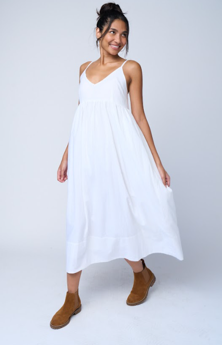 Hamptons Dress - Natural White