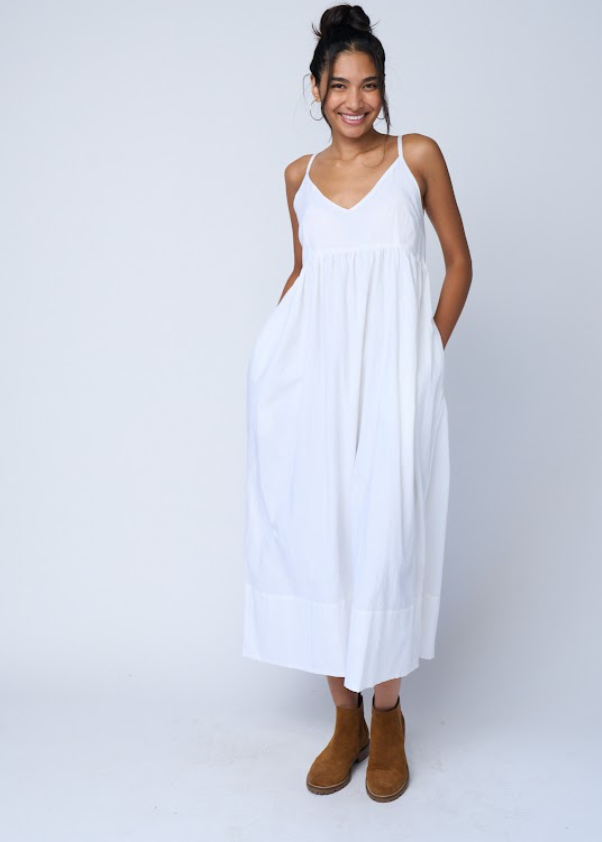 Hamptons Dress - Natural White