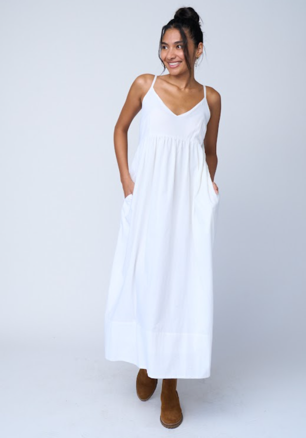 Hamptons Dress - Natural White