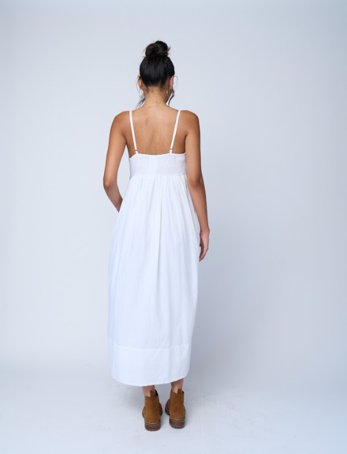 Hamptons Dress - Natural White