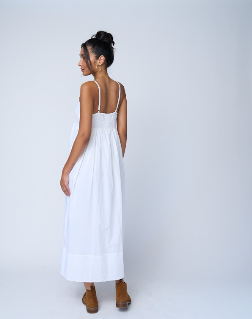Hamptons Dress - Natural White