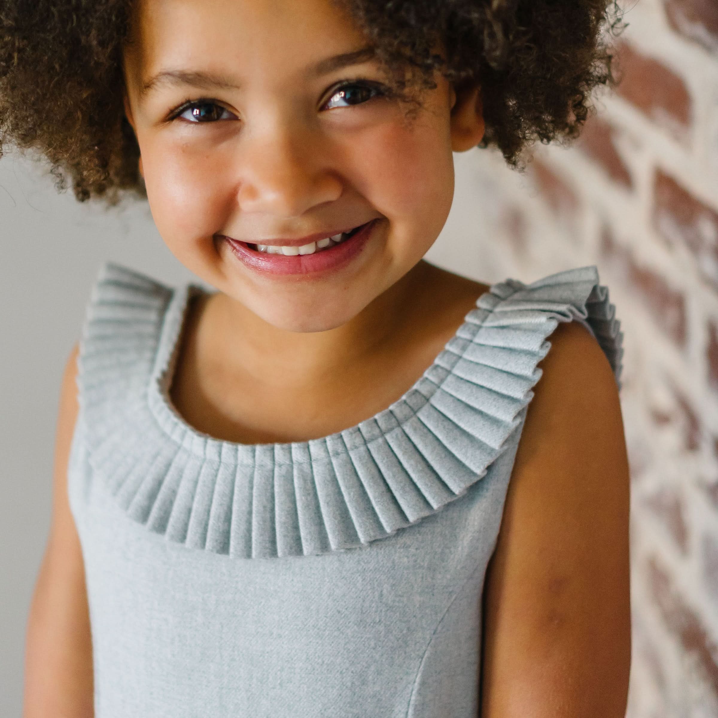 Pleated Collar Party Dress - Baby