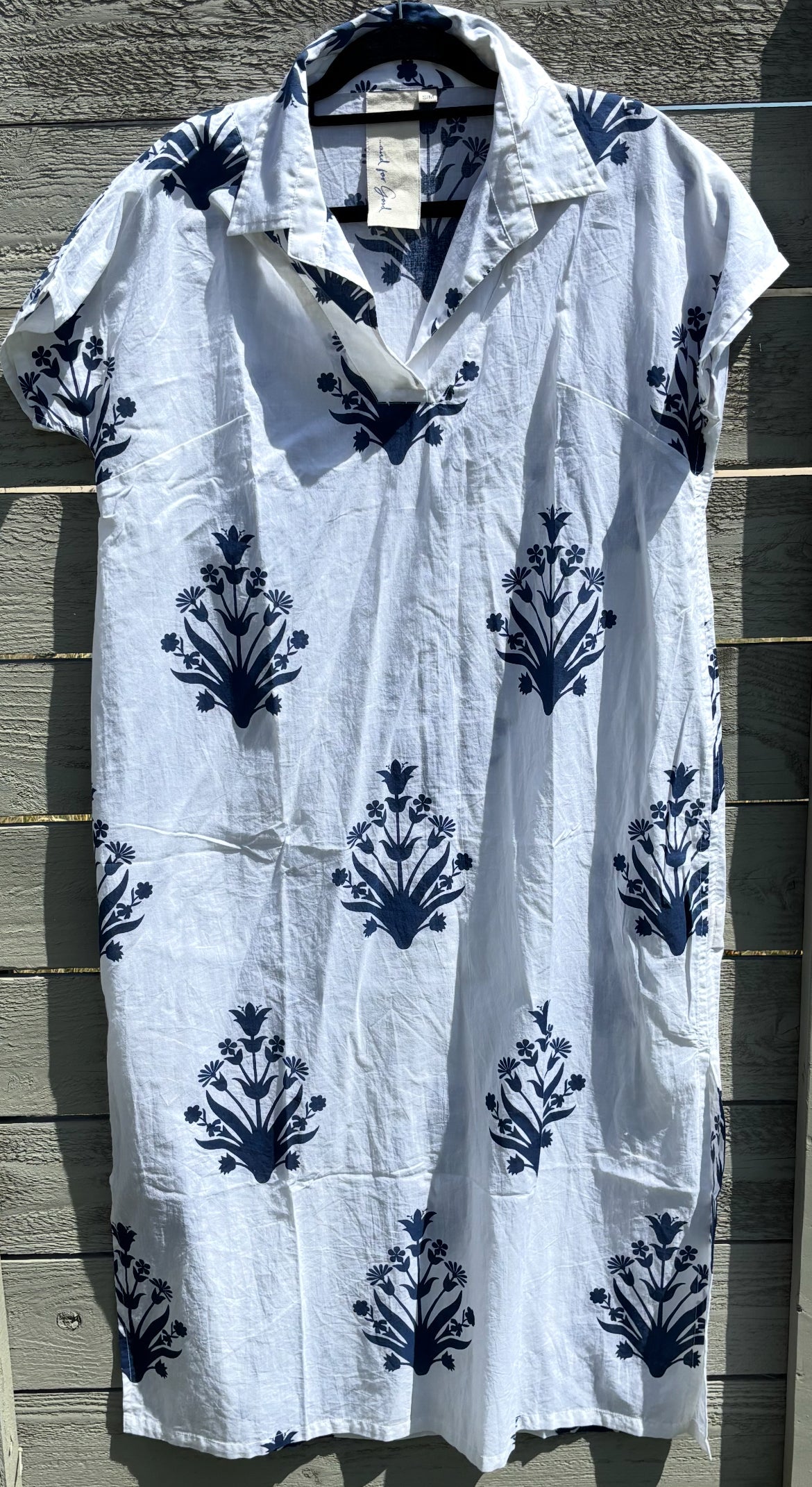 Scout Caftan - Cameo Floral True Navy