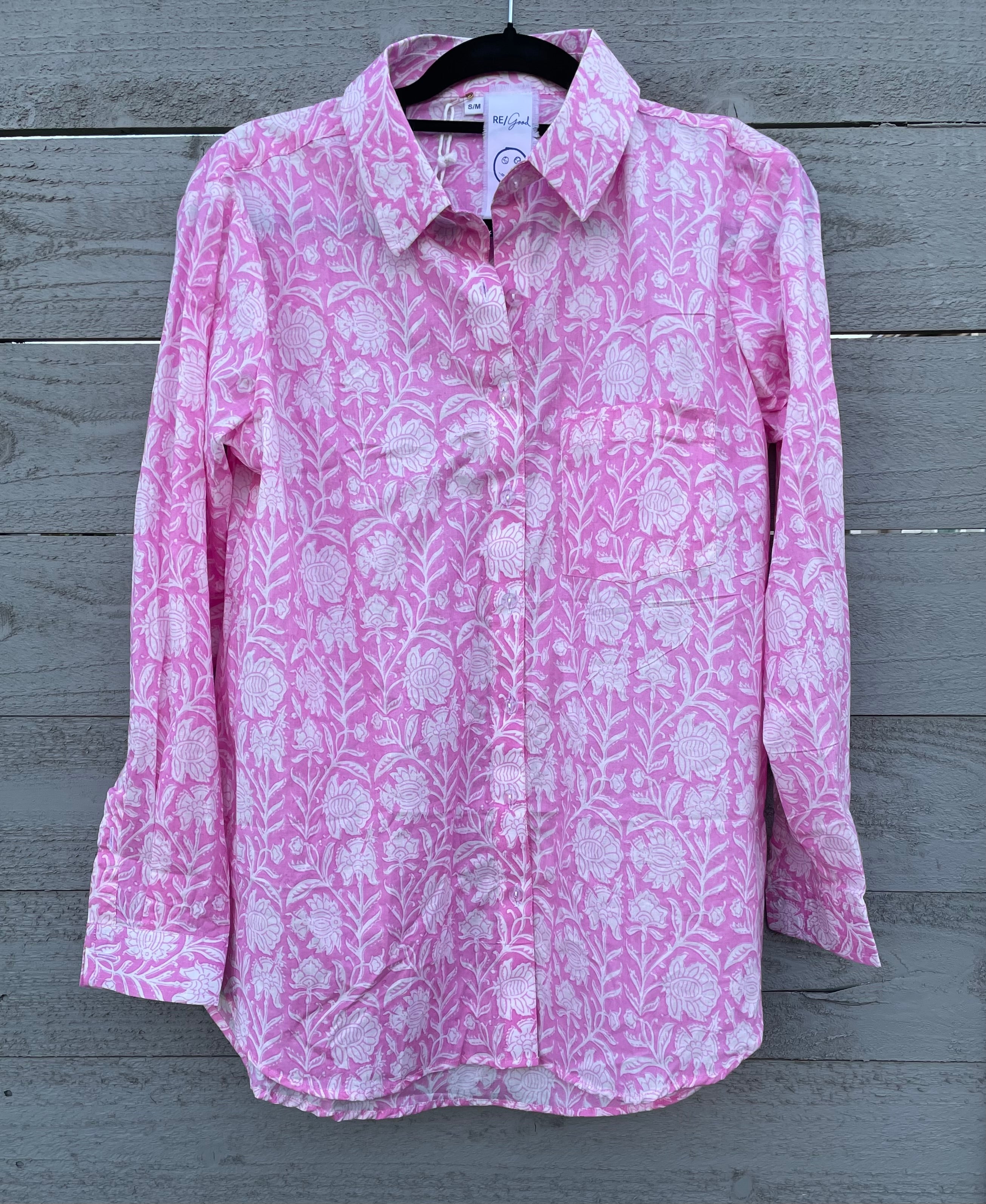Good Boyfriend Shirt - Capri Floral Dahlia