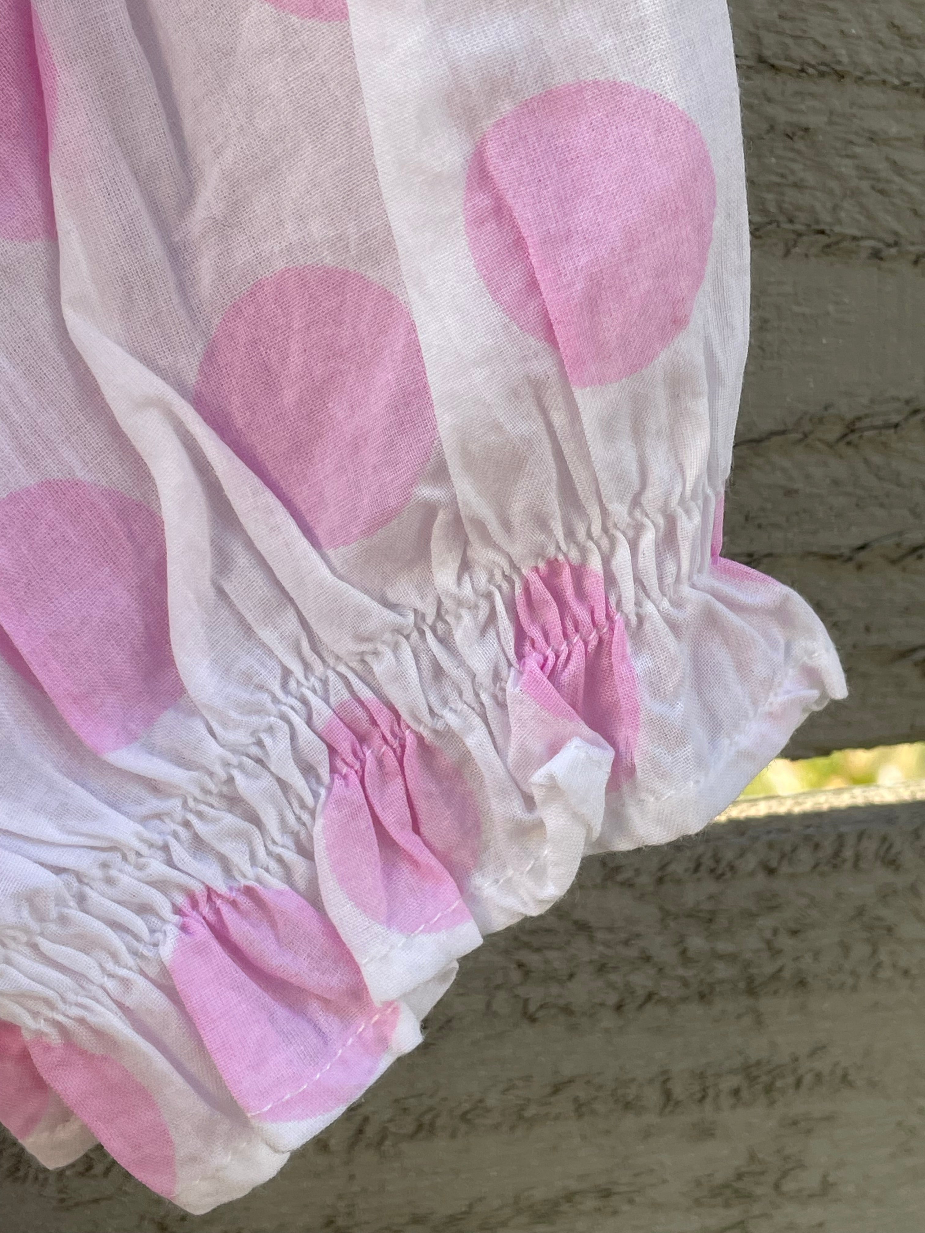 Good Girlfriend Shirt with Ruffle Trim - True Dot Tickled Pink