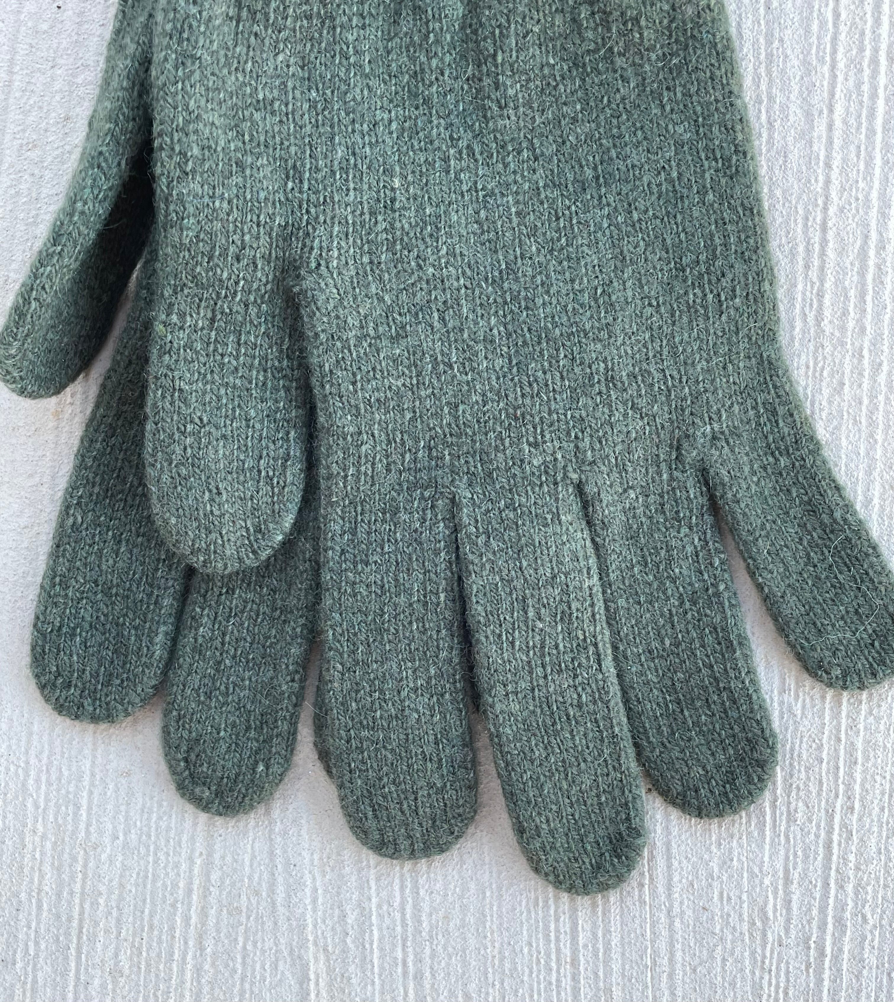 Bedford Recycled Cashmere Gloves - Olive