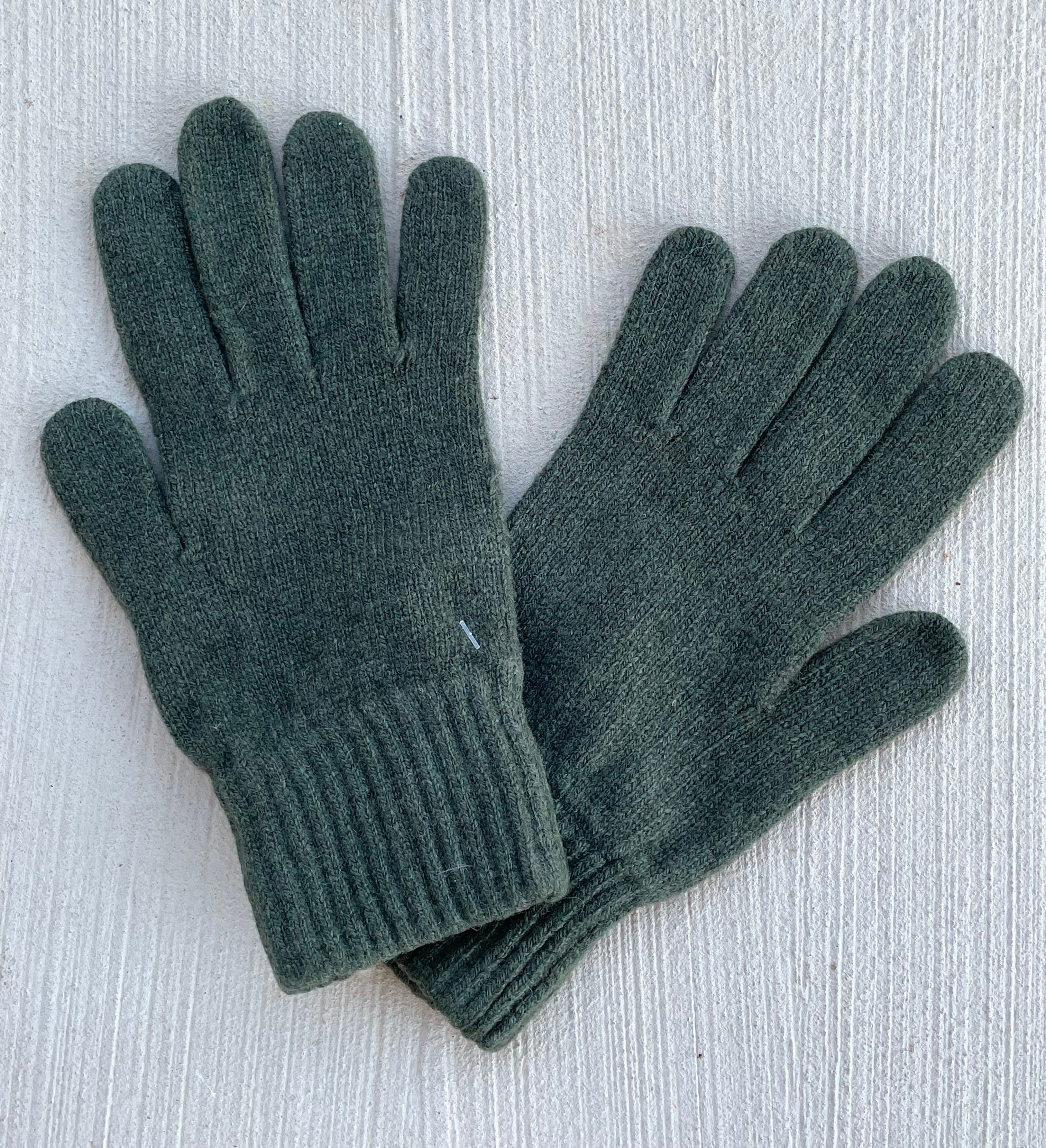 Bedford Recycled Cashmere Gloves - Olive