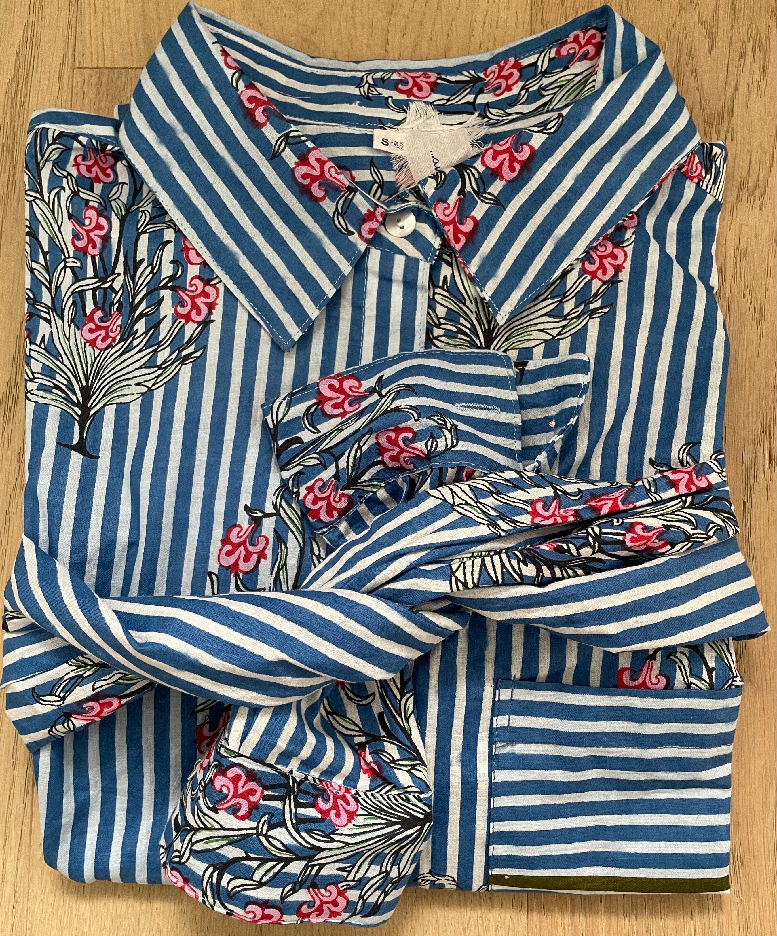 Good Boyfriend Shirt - Bali Floral Blue