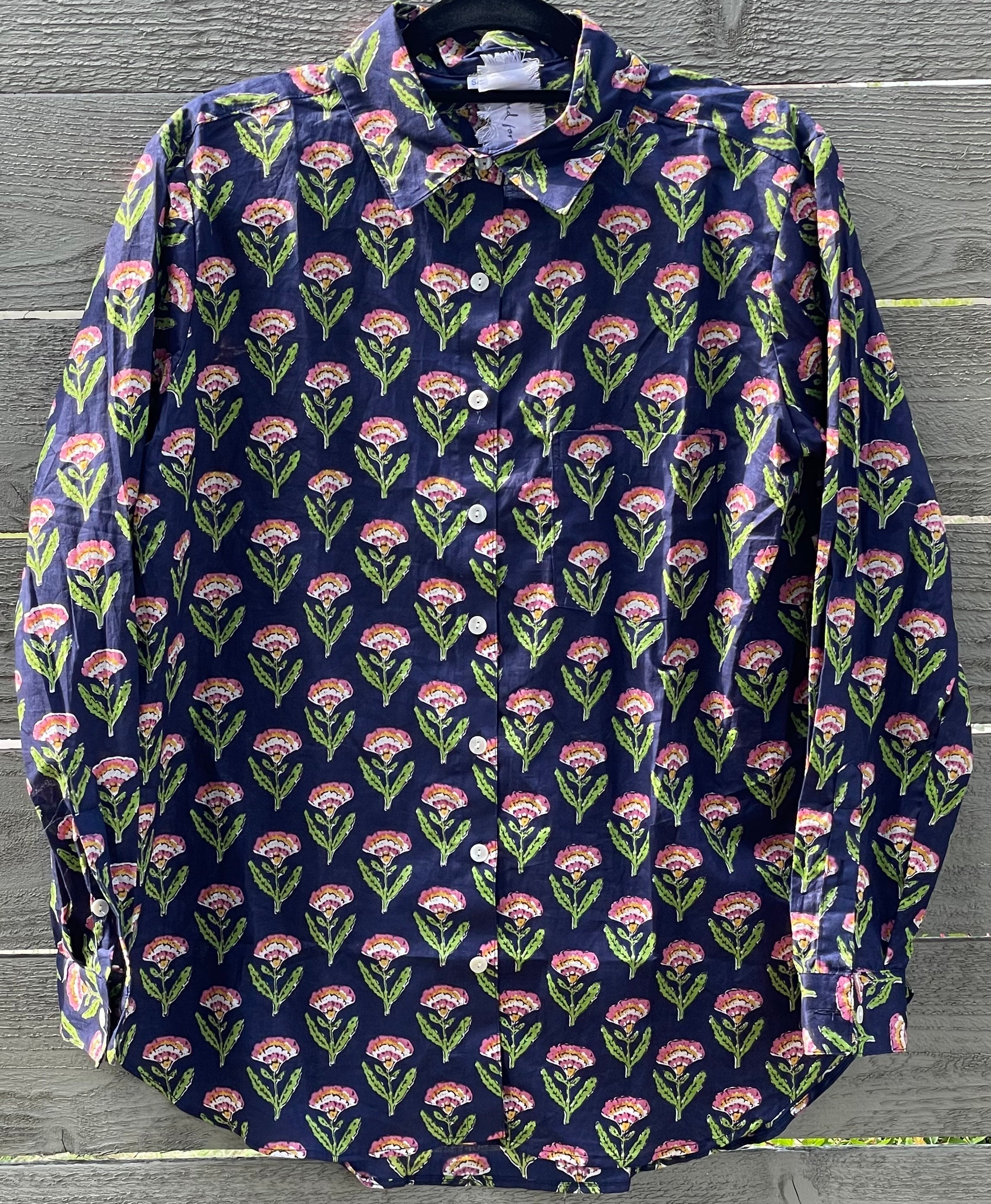 Good Boyfriend Shirt - Carolina Tulip Navy