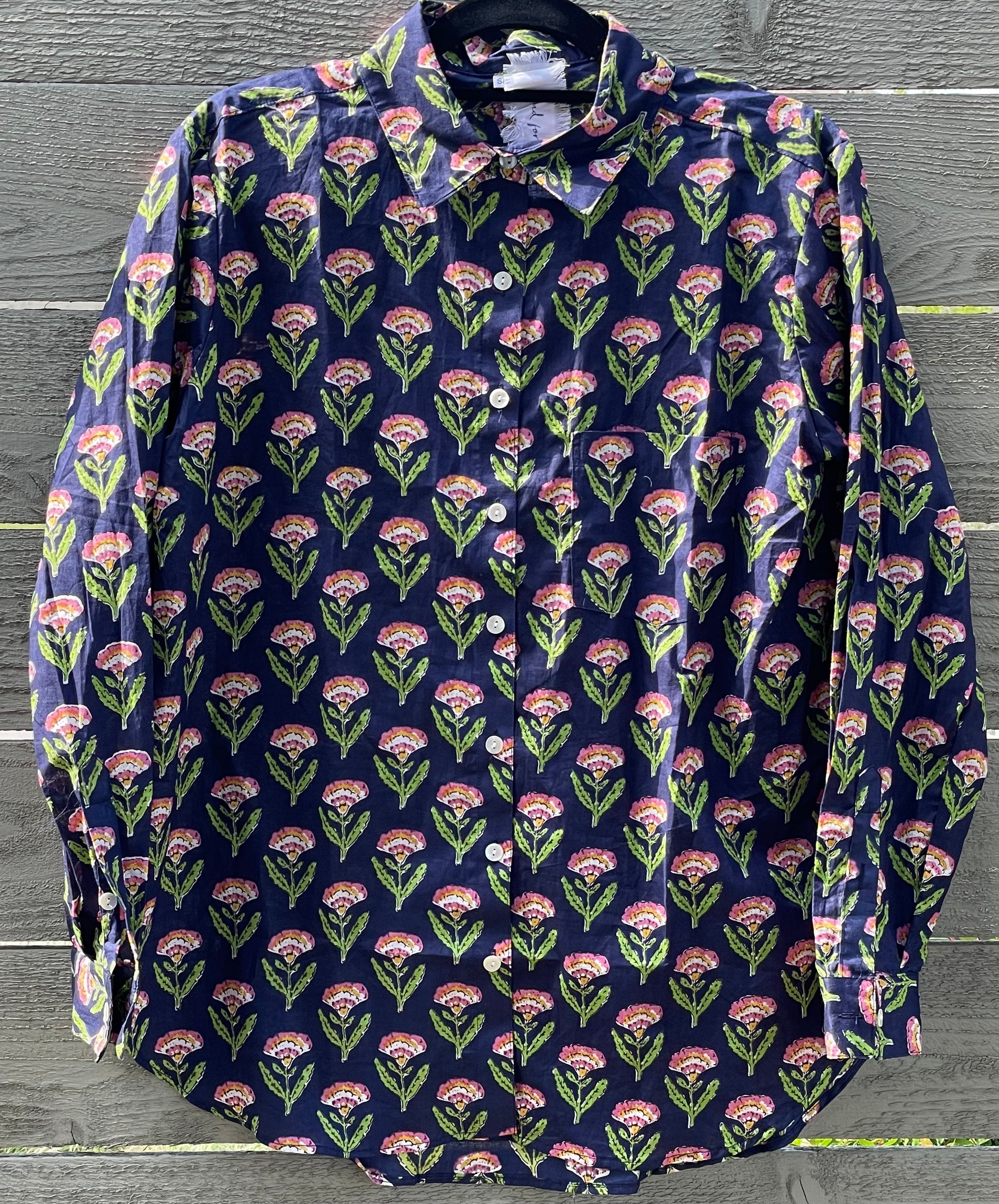 Good Boyfriend Shirt - Carolina Tulip Navy