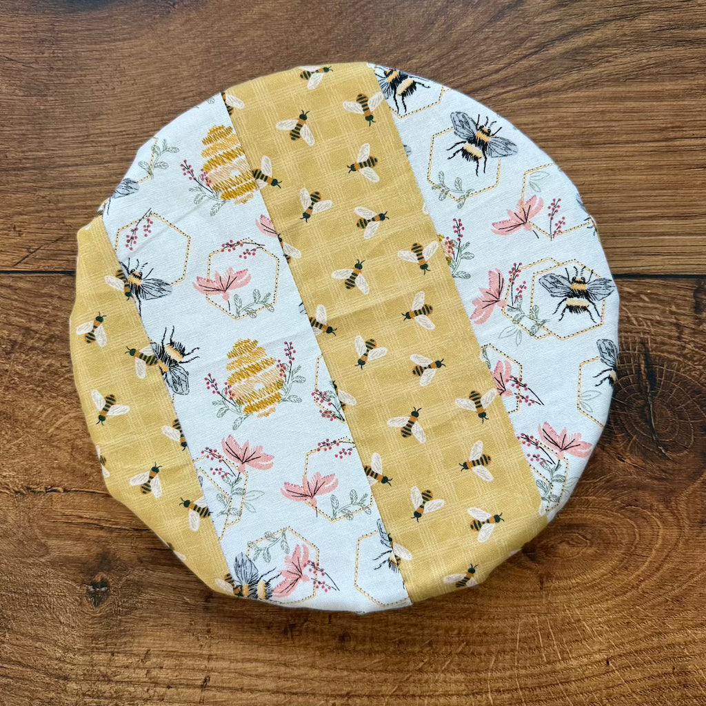 Small cotton bowl & banneton cover — reusable, plastic-free, Five Oaks Farm