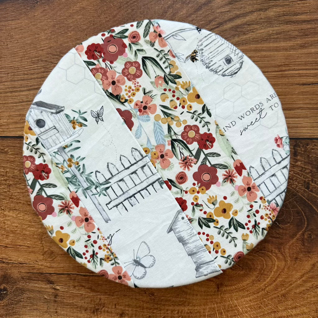 Small cotton bowl & banneton cover — reusable, plastic-free, Five Oaks Farm