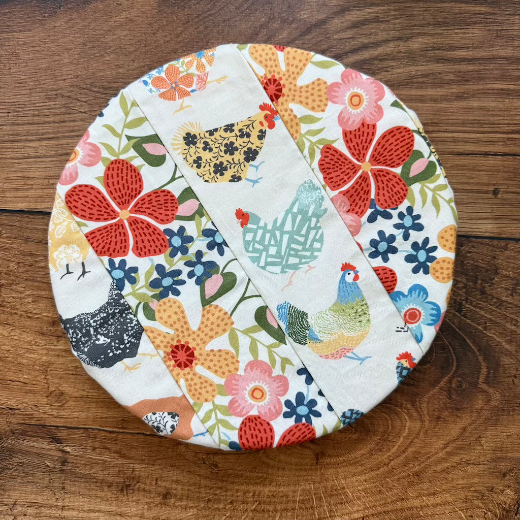 Small cotton bowl & banneton cover — reusable, plastic-free, Five Oaks Farm