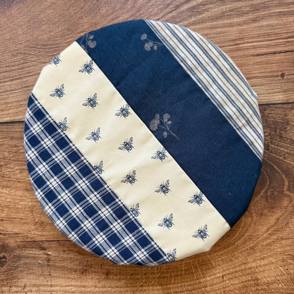 Small cotton bowl & banneton cover — reusable, plastic-free, Five Oaks Farm