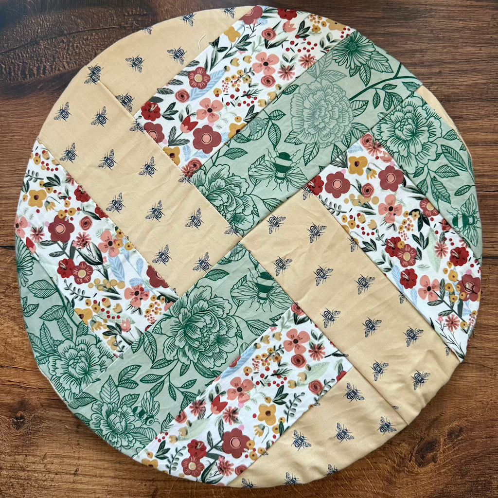 Large cotton bowl cover by Five Oaks Farm — reusable, plastic-free
