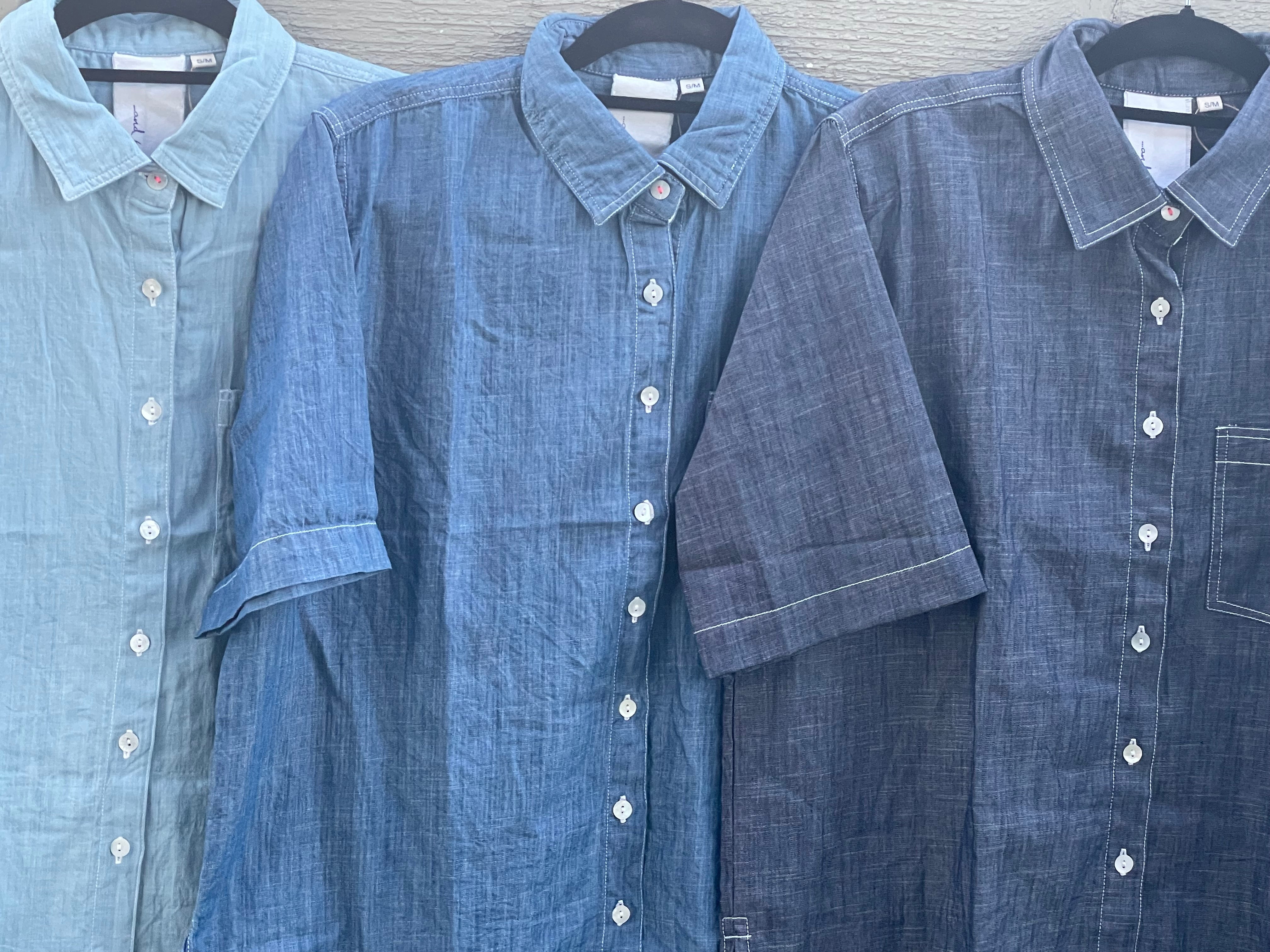 Good Boyfriend Shirt - Short Sleeve Chambray