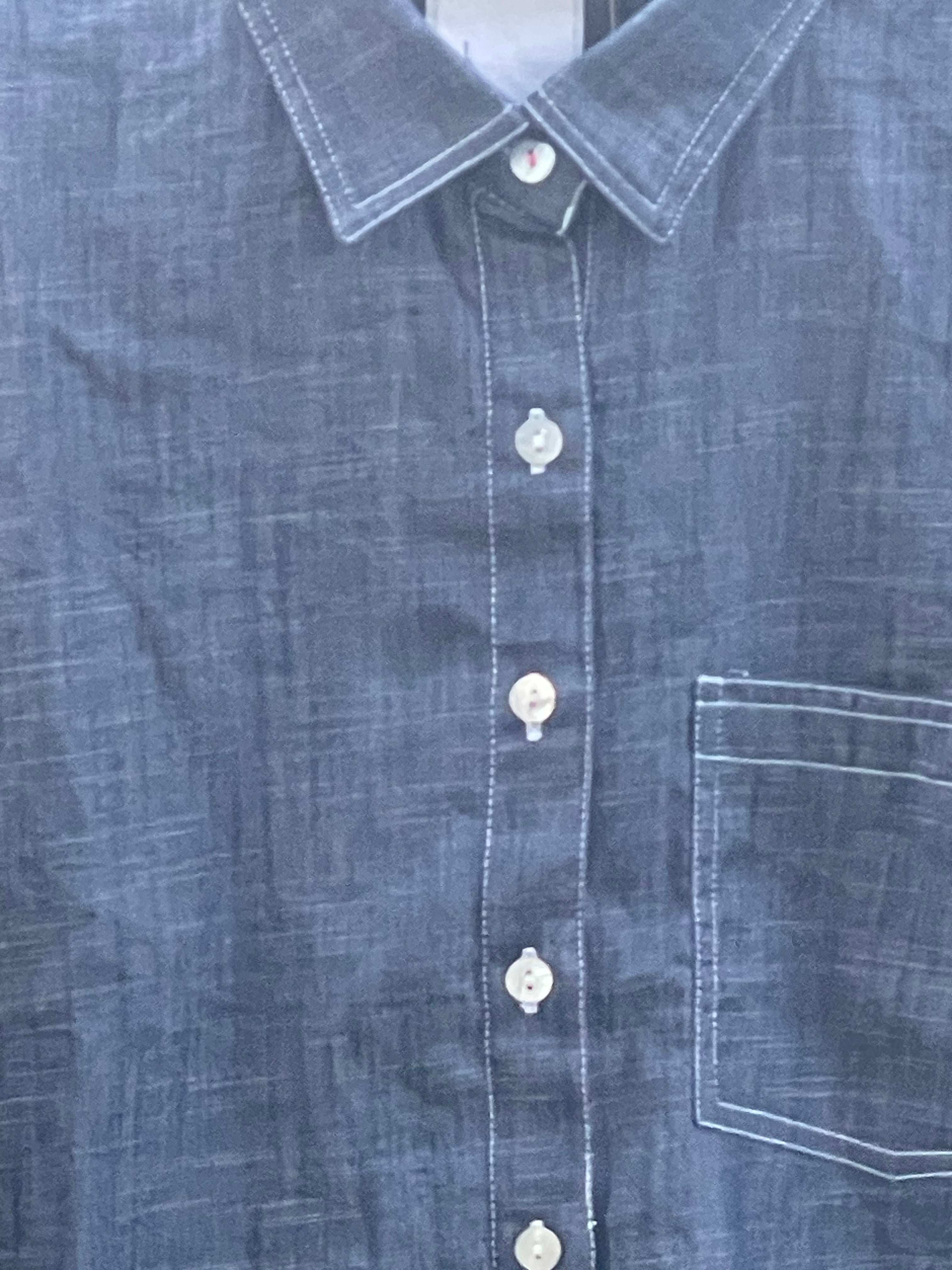 Good Boyfriend Shirt - Chambray Dark Denim Wash
