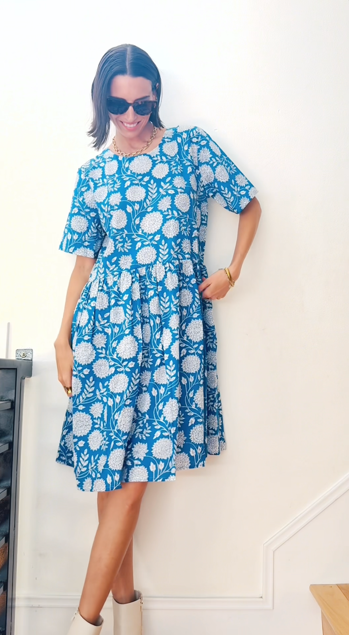 Hudson Dress - Hydrangea Beauty Cobalt