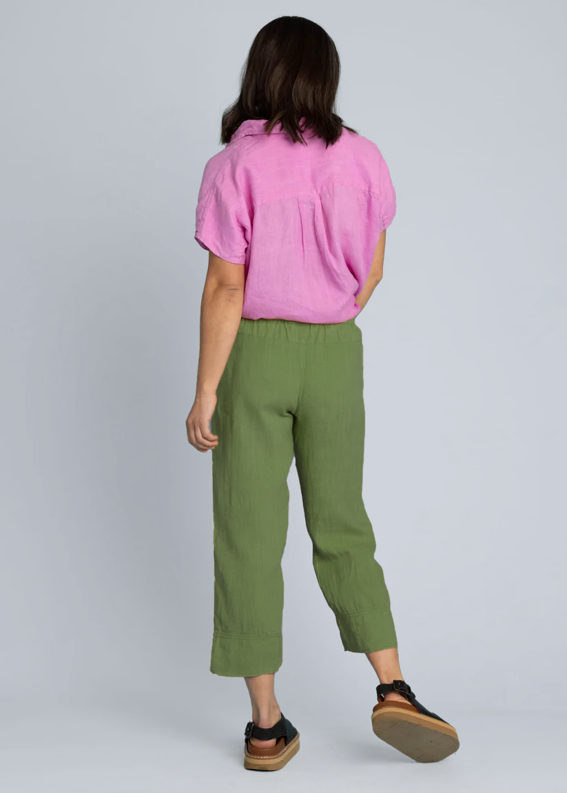 Marina Pant - Linen Olive