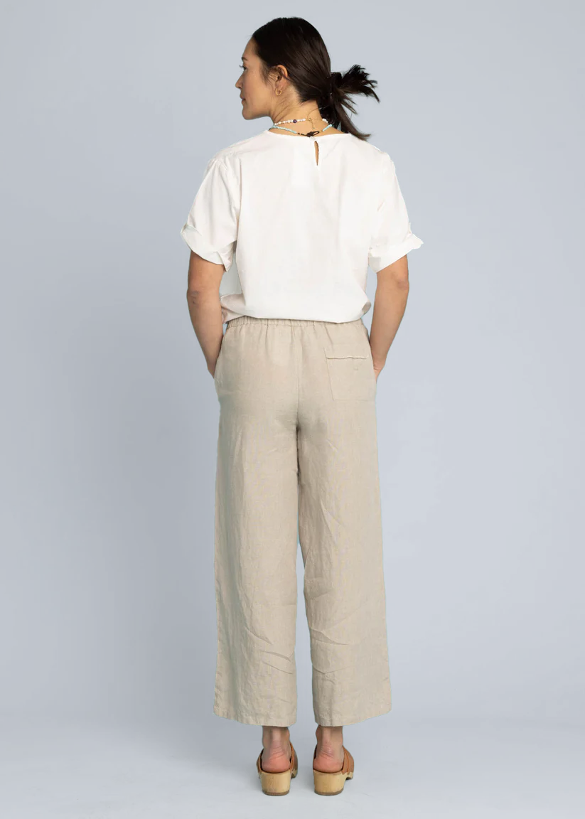 Shore Pant - Linen Natural Flax