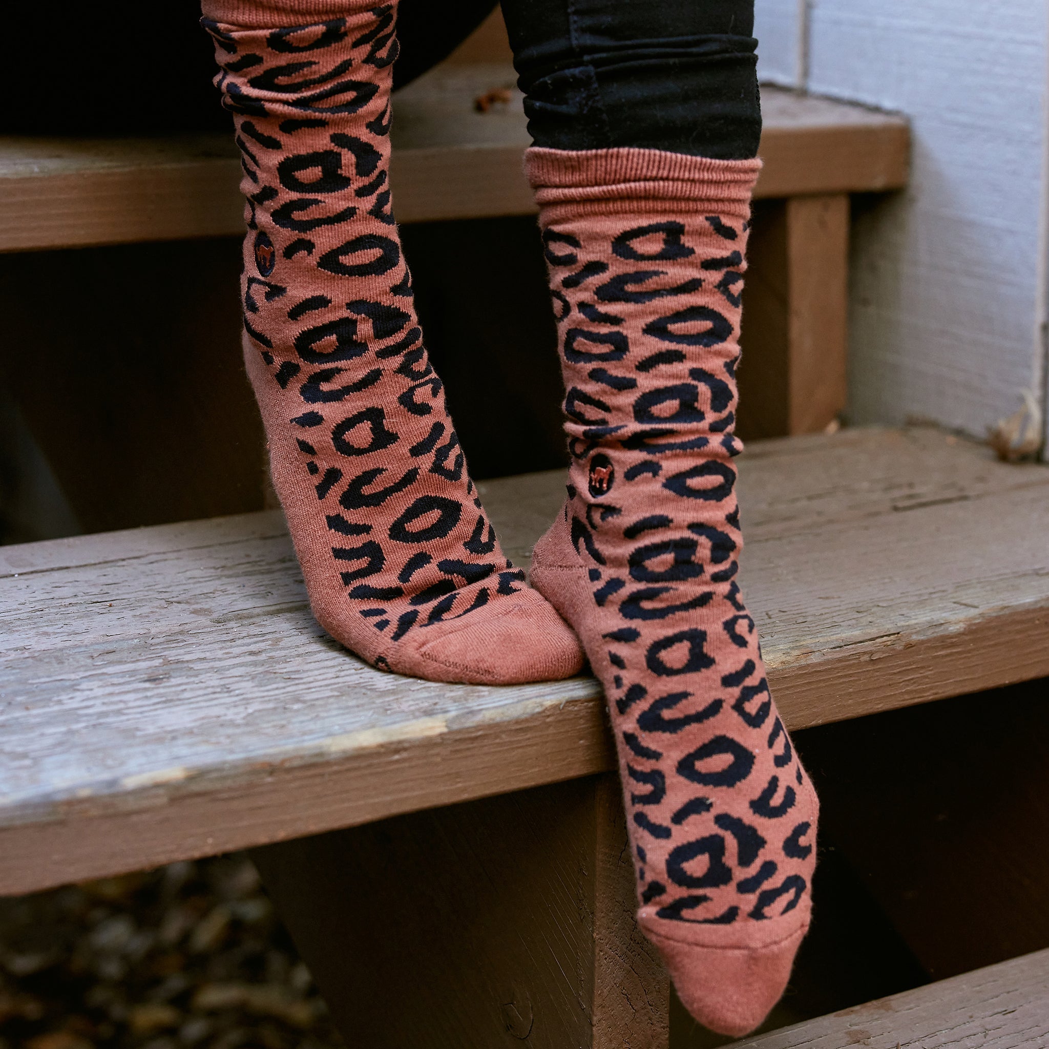 Socks that Protect Cheetahs, pair — Conscious Step organic cotton