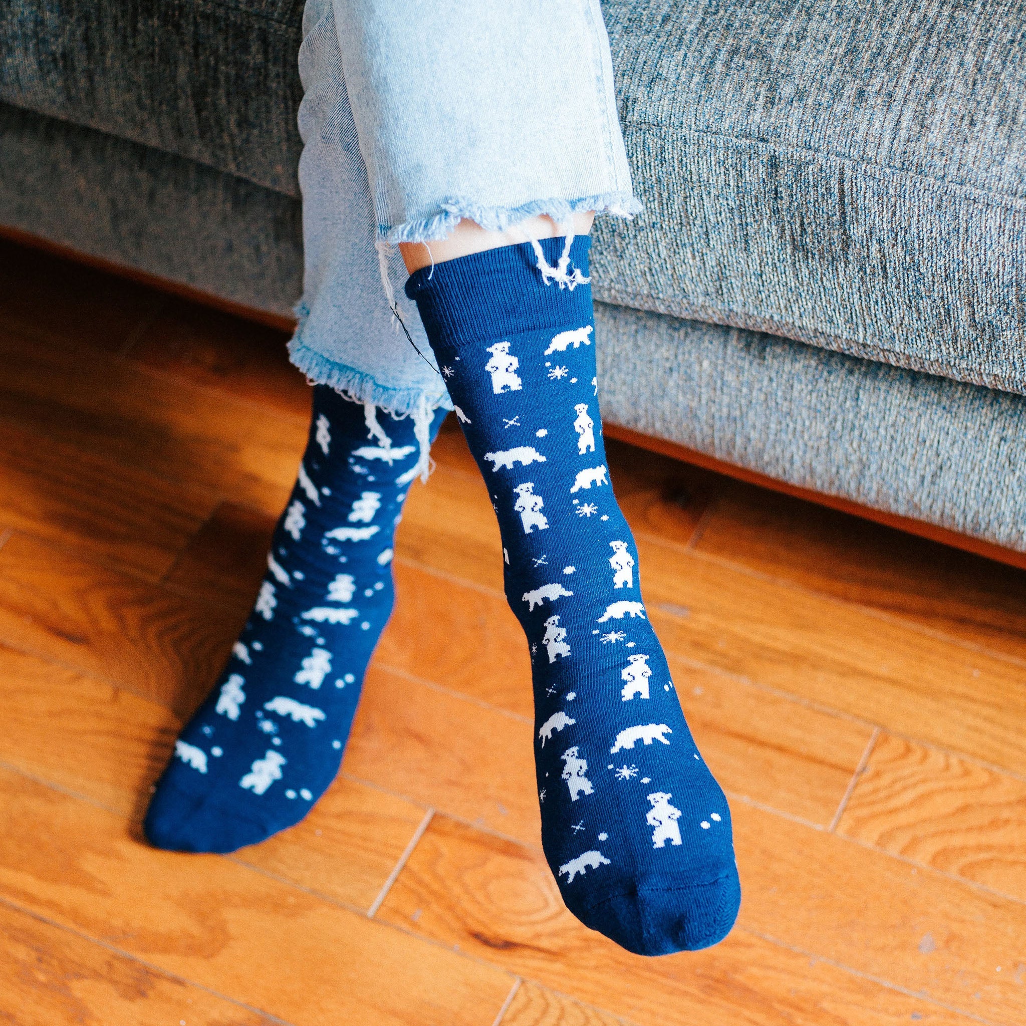 Socks that Protect Polar Bears, pair — Conscious Step organic cotton