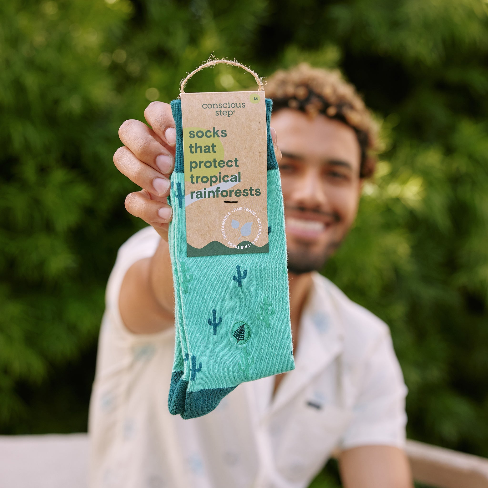 Socks that Protect Tropical Rainforests, pair — Conscious Step