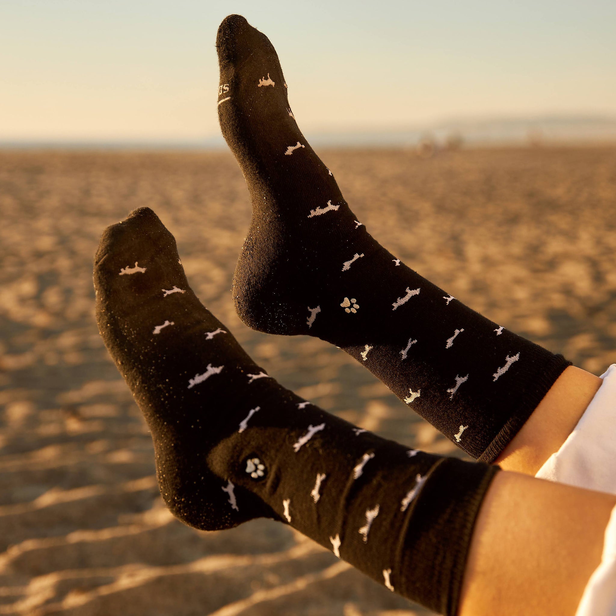 Socks that Save Dogs, pair — Conscious Step organic cotton