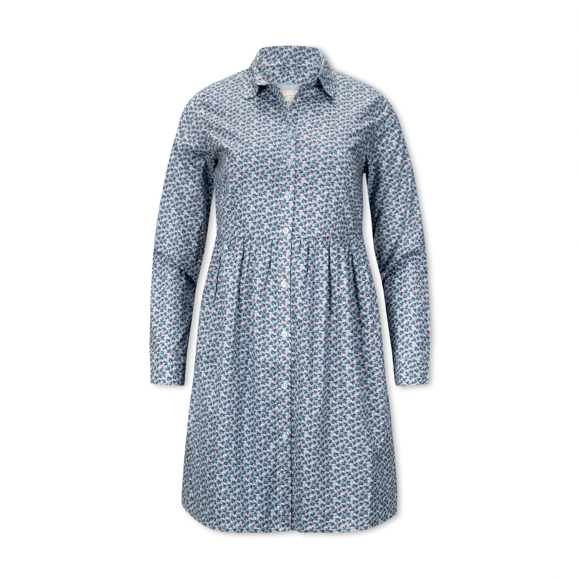 Button Front Organic Shirt Dress