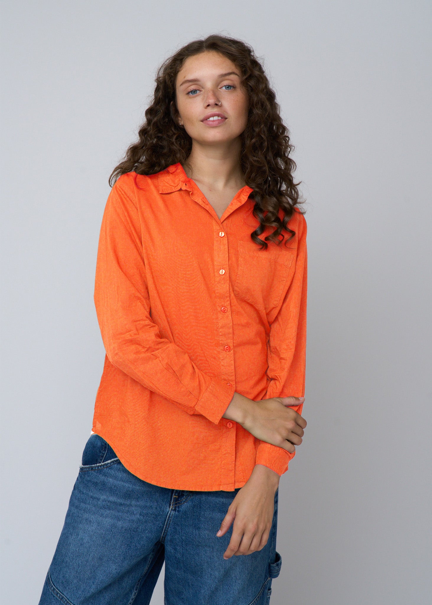 Good Boyfriend Shirt - Papaya