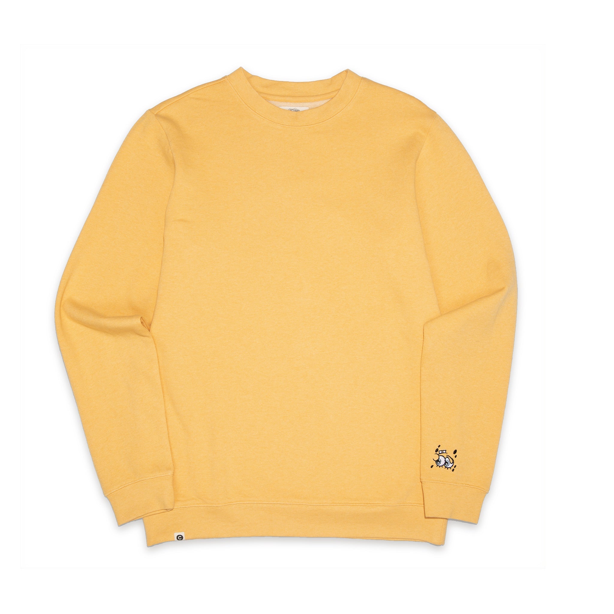 Yellow organic cotton SpongeBob crewneck — Conscious Step