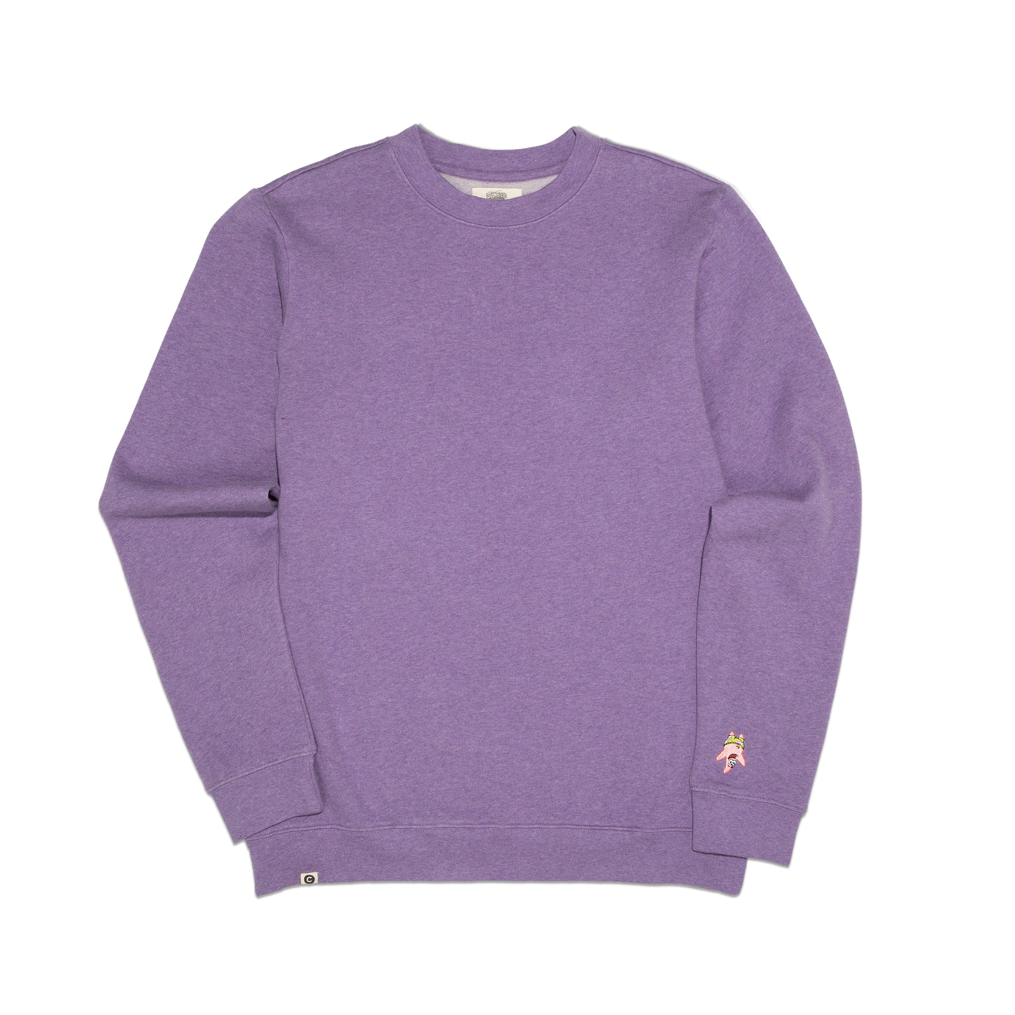Patrick Star organic cotton crewneck, Protect Oceans — Conscious Step