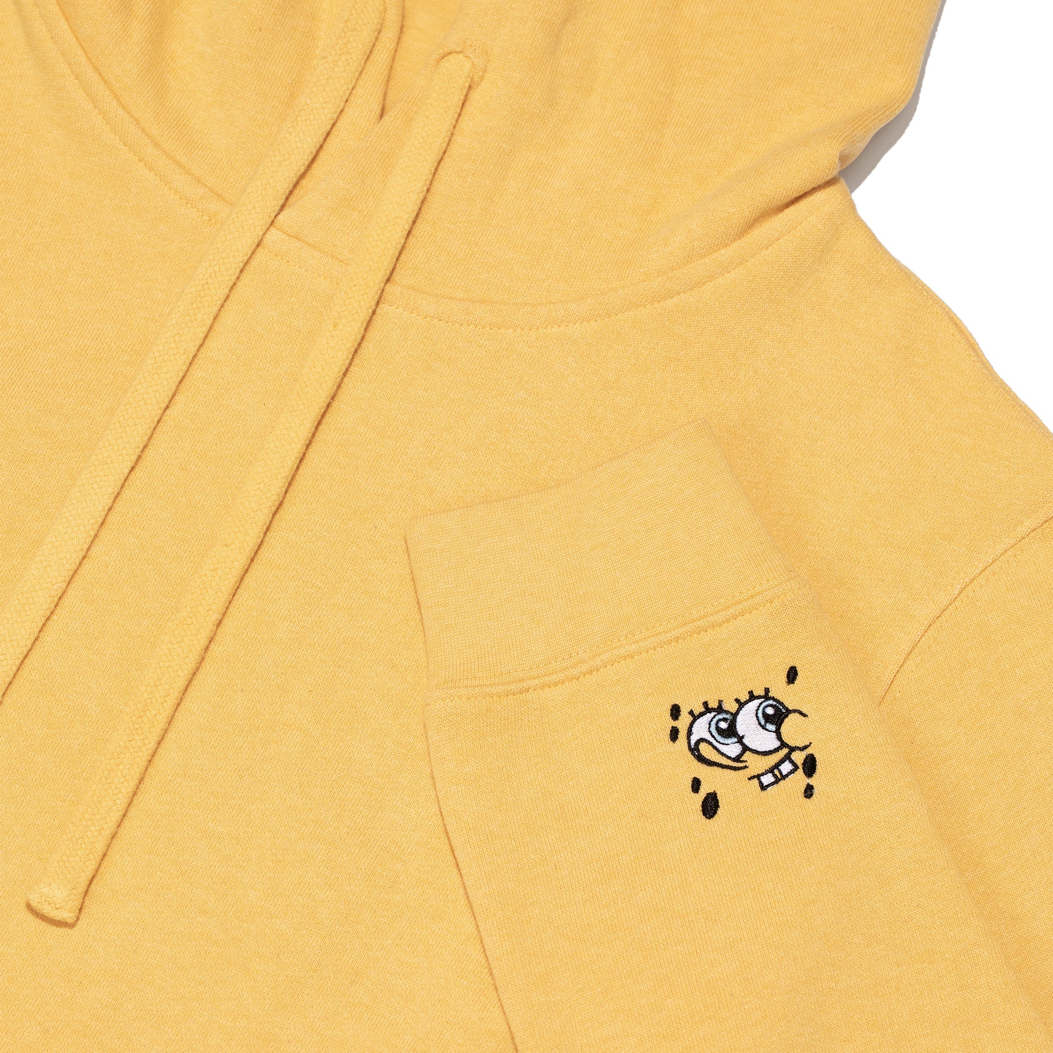 Yellow organic cotton SpongeBob hoodie — Conscious Step