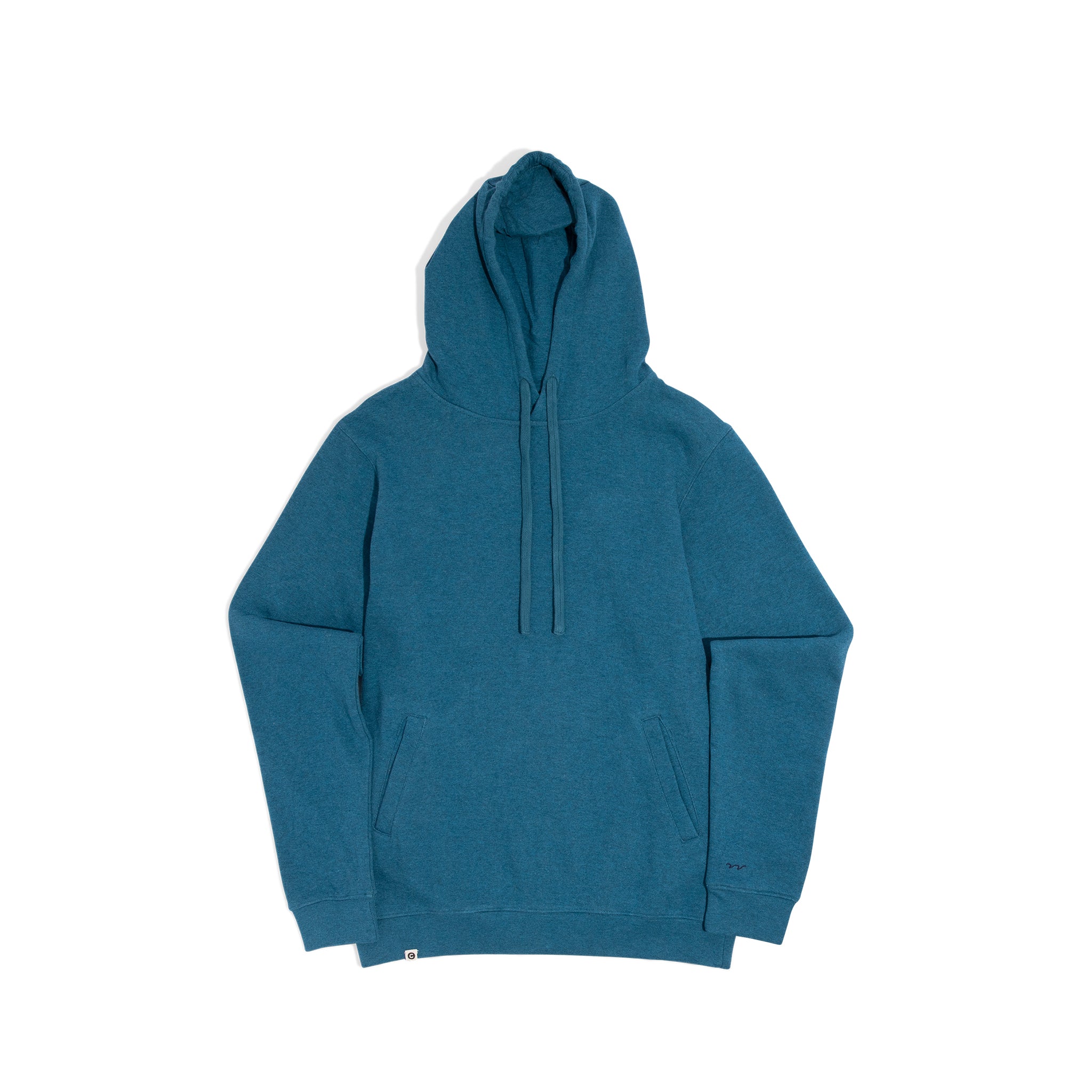Ocean organic cotton hoodie in cobalt blue — Conscious Step