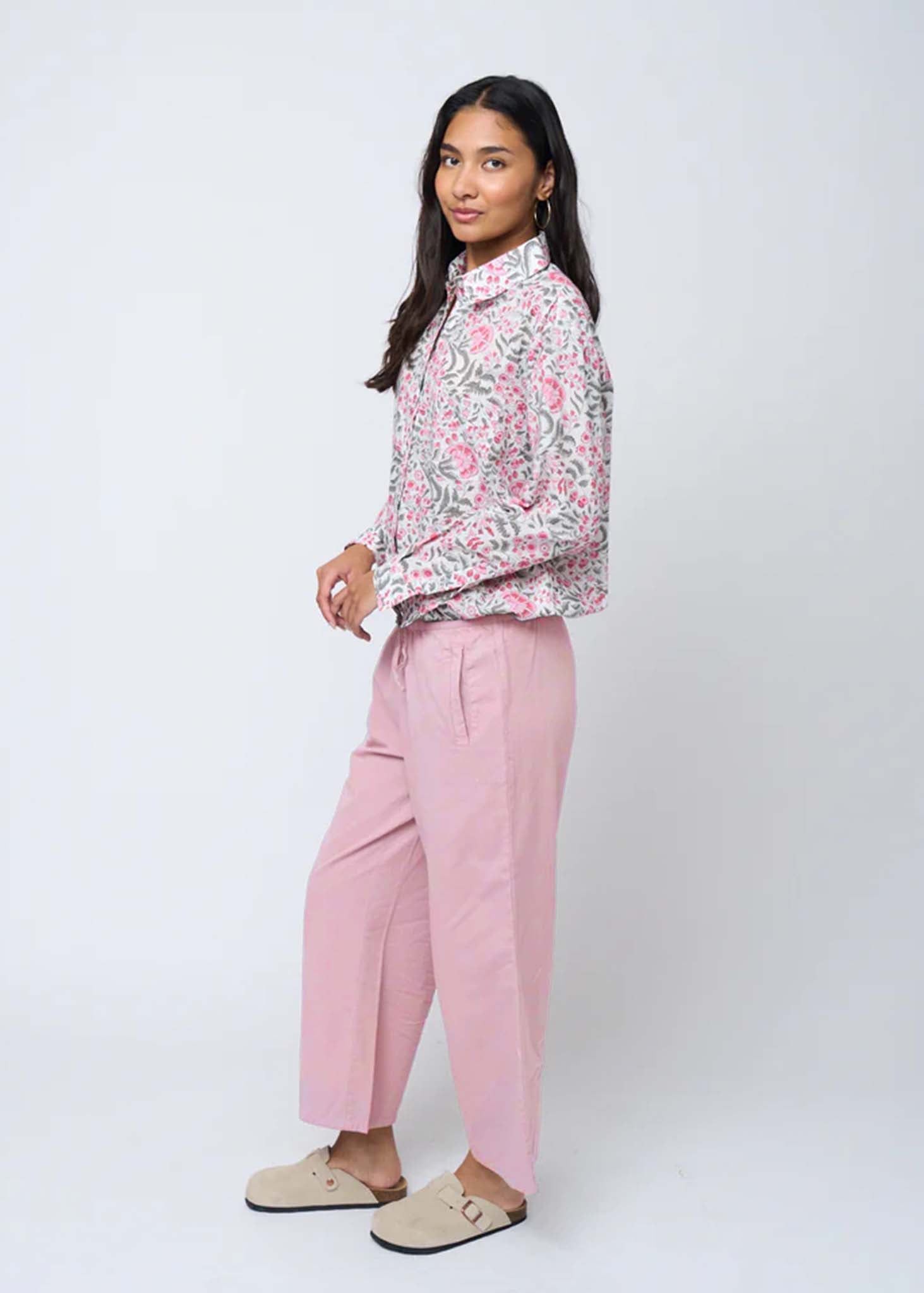 Shore Pant - Tickled Pink Twill