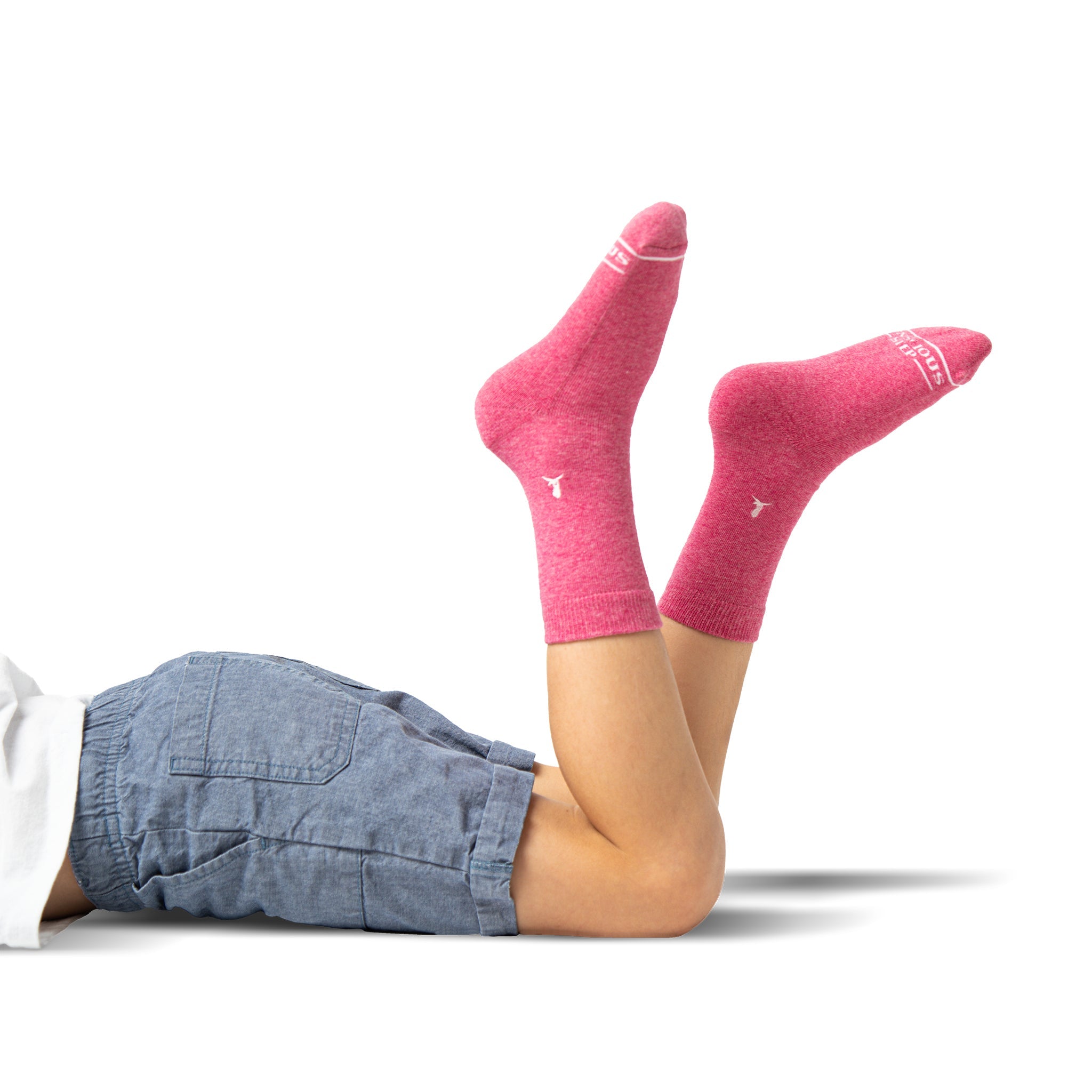 Kids Socks that Find a Cure gift box — organic cotton kids' socks, St. Jude embroidery, bright melange