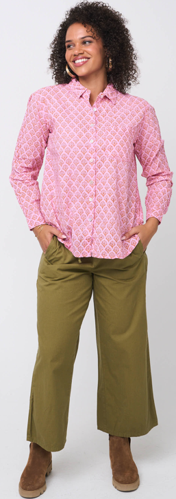 Good Boyfriend Shirt - Sunflower Overdye Tickled Pink
