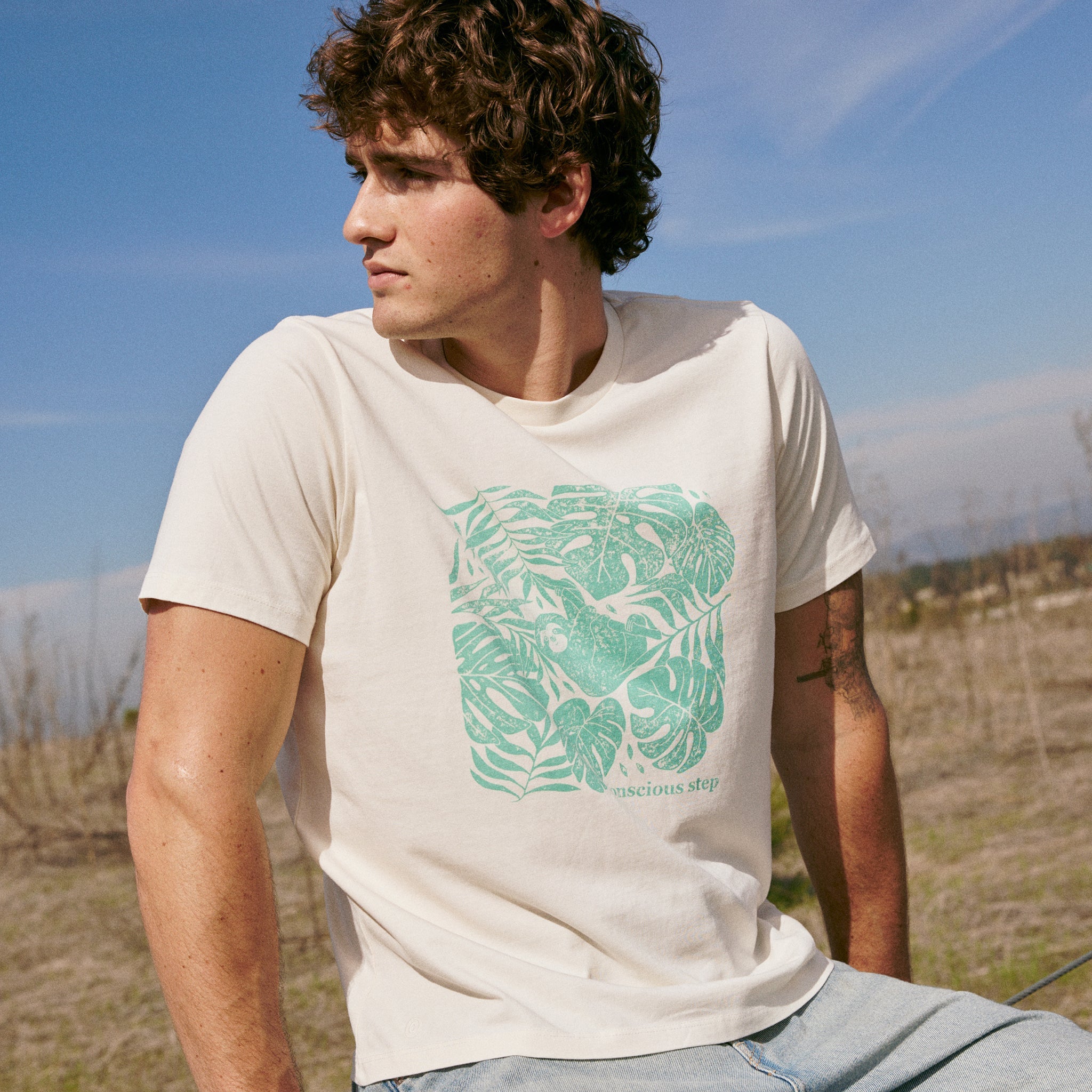 Protect Sloths Fairtrade organic cotton tee — Conscious Step