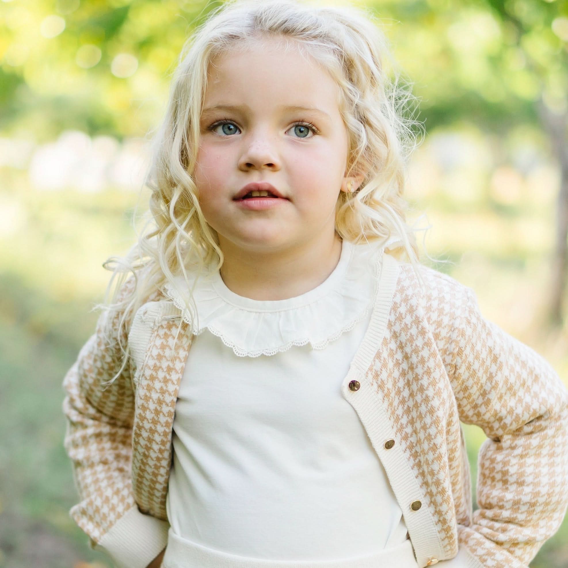 Ruffle Neck Knit Top - Baby