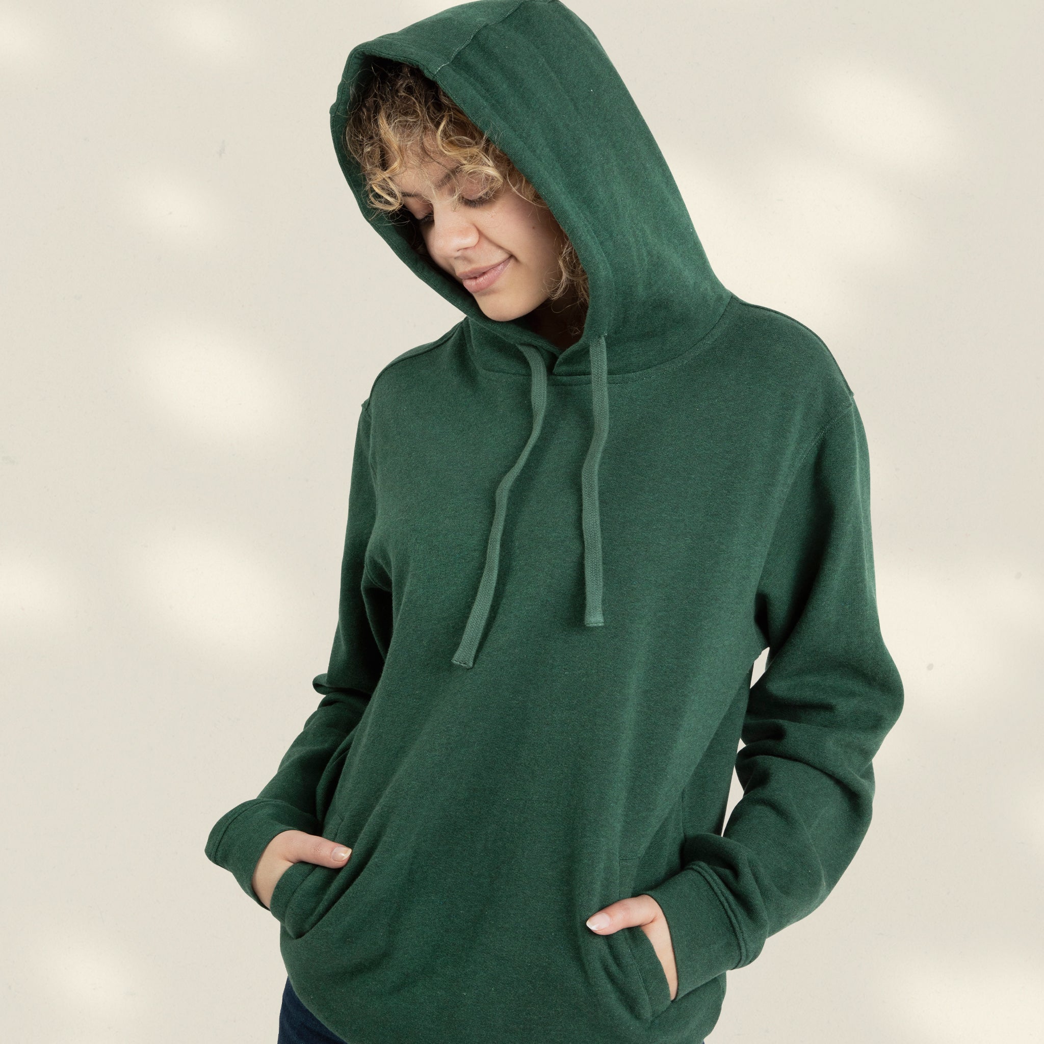 Plant Trees hoodie in cypress green by Conscious Step — organic cotton