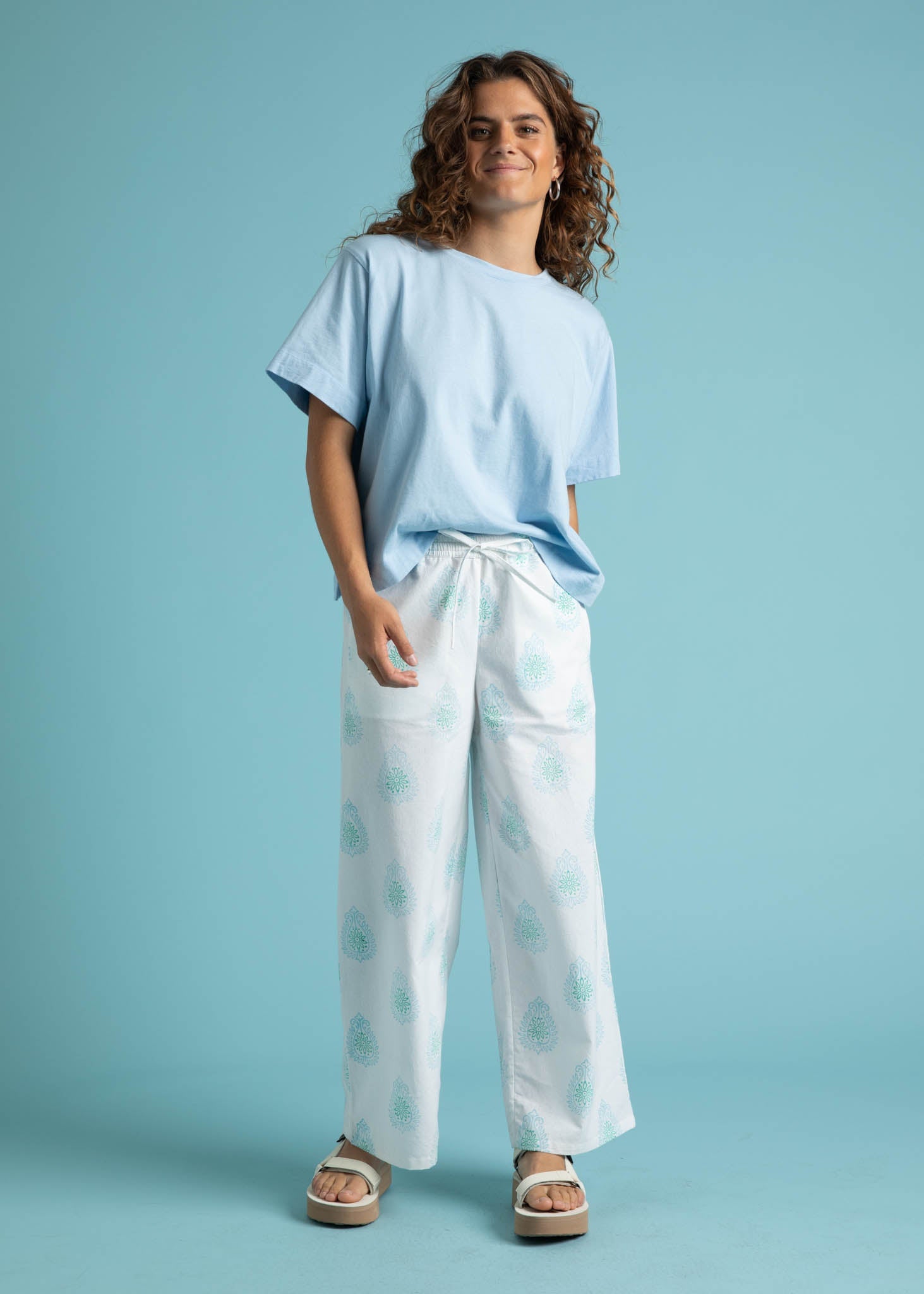 Shore Pant - Totem Paisley Seaglass & Cerulean