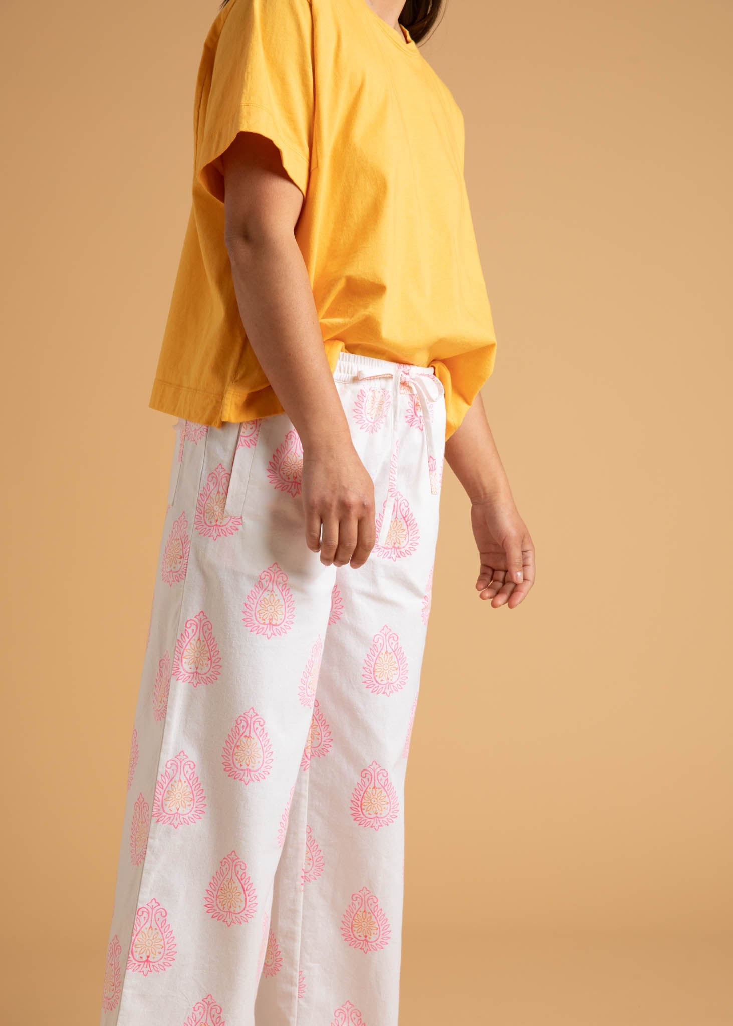 Shore Pant - Totem Paisley Neon Pink & Peach