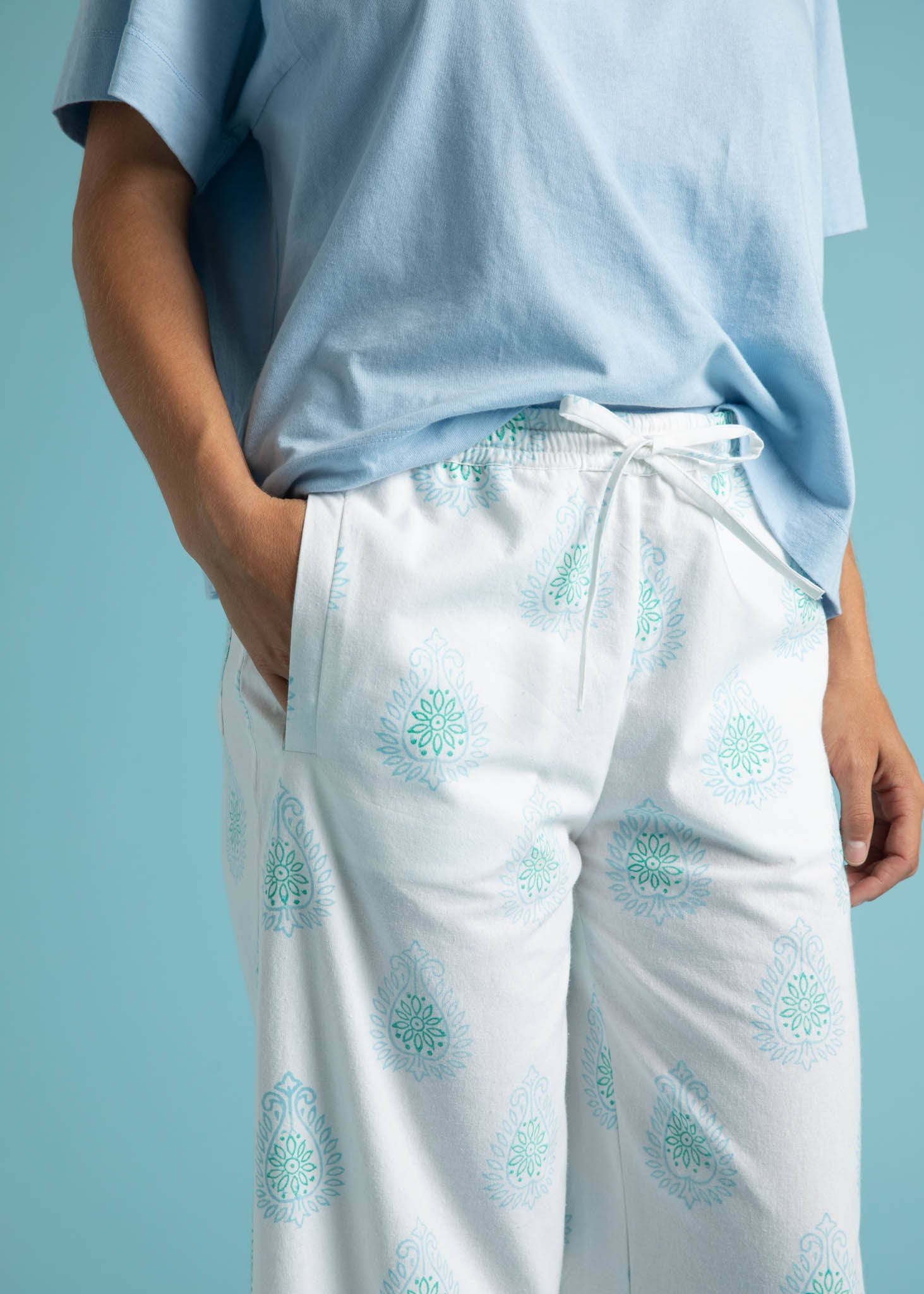Shore Pant - Totem Paisley Seaglass & Cerulean
