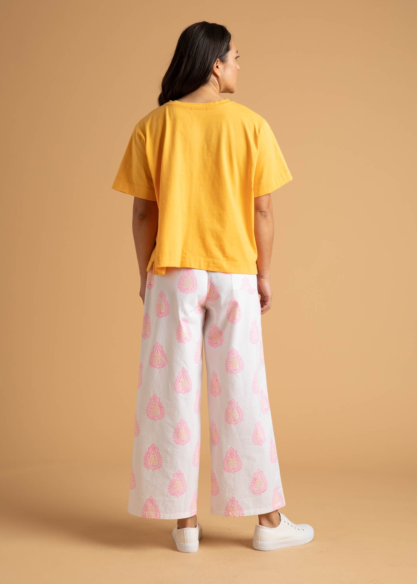 Shore Pant - Totem Paisley Neon Pink & Peach