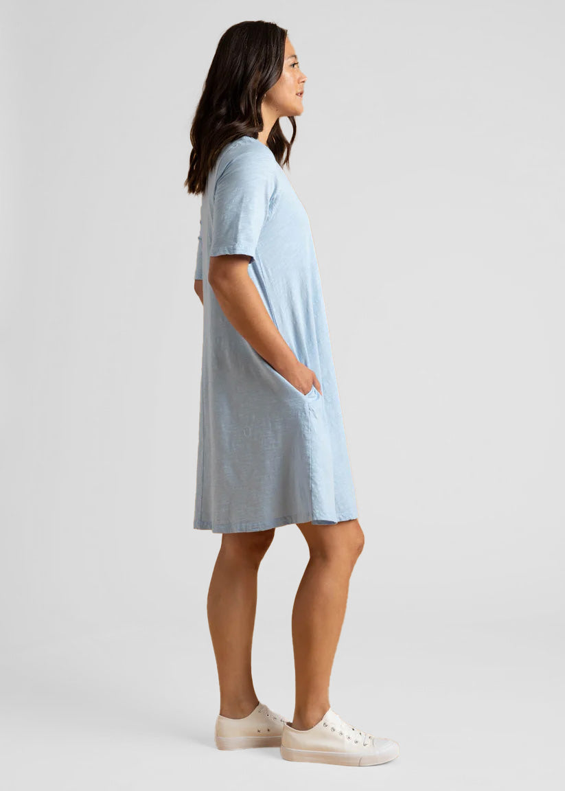 Good Tee Dress - Sky